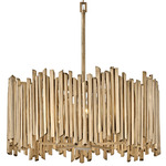 Roca Drum Pendant - Burnished Gold