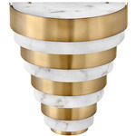 Echelon Wall Sconce - Heritage Brass / Alabaster