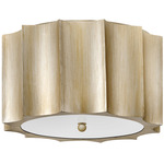 Gia Ceiling Light Fixture - Champagne Gold / Etched Glass
