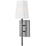 Tress Wall Sconce - Brushed Nickel / Off White