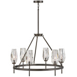 Ana Chandelier - Black Oxide / Crystal