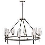 Ana Chandelier - Black Oxide / Crystal