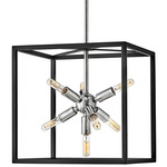 Aros Convertible Pendant - Polished Nickel / Black