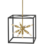 Aros Pendant - Brass / Black