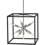 Aros Pendant - Polished Nickel / Black