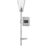 Auden Wall Sconce - Polished Nickel / Clear