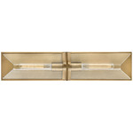Astoria Bathroom Vanity Light - Heritage Brass / Clear Seedy