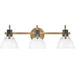 Argo Bathroom Vanity Light - Heritage Brass / Opal
