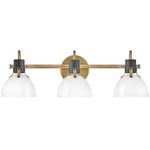 Argo Bathroom Vanity Light - Heritage Brass / Opal