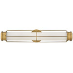 Saylor Bathroom Vanity Light - Heritage Brass / Etched Opal