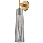 Cosette Wall Sconce - Heritage Brass / Smoke