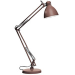 JJ Small Desk Lamp - Rust Brown