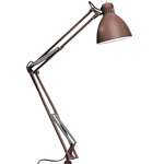 JJ Small Adjustable Wall Light with Mounting Bracket - Rust Brown