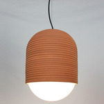 Nucli Pendant - Black / Red Clay