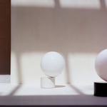 Tip of the Tongue Table Lamp - White Patina / Opal