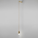 Ball Flex Bracket Wall Light - Polished Brass / Opal