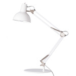 Spring Balanced Table Lamp - White / White