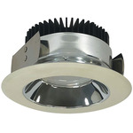 Marquise II 4IN 15W Round Open Reflector Downlight - Specular Clear Reflector / White Flange