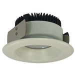 Marquise II 4IN 15W Round Open Reflector Downlight - White Reflector / White Flange