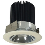 Marquise II 4IN 18W Round Open Reflector Downlight - Specular Clear Reflector / White Flange