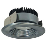 Marquise II 4IN 15W Round Baffle Downlight - Natural Metal Baffle / Natural Metal Flange