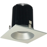 Marquise II 4IN 18W Square Reflector Downlight - Haze Reflector / White Flange