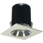 Marquise II 4IN 18W Square Reflector Downlight - Specular Clear Reflector / White Flange