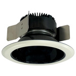 Marquise II 5IN 15W Round Open Reflector Downlight - Black Reflector / White Flange