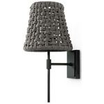 Brunswick Outdoor Torchiere Sconce - Charcoal / Charcoal