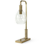 Bronson Table Lamp - Antique Brass / Clear