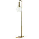 Bronson Floor Lamp - Brass / Clear