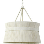 Cassidy Chandelier - Cream / White