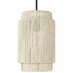 Everly Outdoor Pendant - Charcoal / Natural