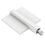 TS24 1-Circuit Surface Track End Power Feed - White