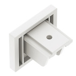 TS24 1-Circuit Surface Track End Cap - White