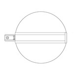 TS24 1-Circuit Surface Track Stem With Power Feed - White