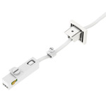TS24 1-Circuit Surface Track End Power 14GA Cable Feed - Black