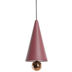 Cherry Pendant - Black / Brown Red