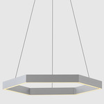 Hex Pendant - Brushed Aluminum