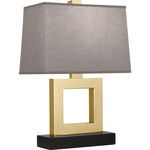 Doughnut Table Lamp - Natural Brass / Smoke Gray