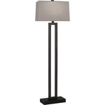 Doughnut Floor Lamp - Deep Patina Bronze / Smoke Gray