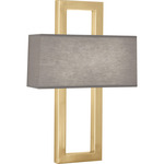 Doughnut Wall Sconce - Antique Brass / Smoke Gray