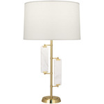 Alston Table Lamp - Modern Brass / Oyster Linen