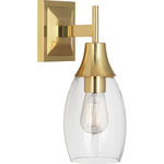 Grace Wall Sconce - Modern Brass / Clear