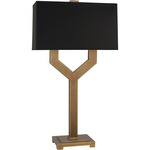 Valerie Table Lamp - Vintage Brass / Black