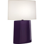 Victor Table Lamp - Amethyst / Ascot White