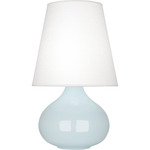 June Table Lamp - Baby Blue / Oyster Linen
