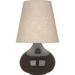 June Table Lamp - Coffee / Buff Linen