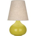 June Table Lamp - Citron / Buff Linen