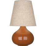 June Table Lamp - Cinnamon / Buff Linen